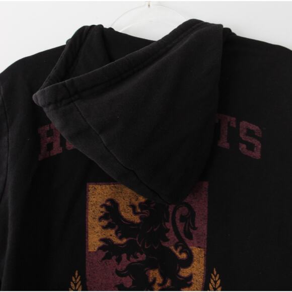 Harry Potter Womens Gryffindor Black Full Zip Front Hoodie Size Small Pre-Owned - Picture 7 of 8